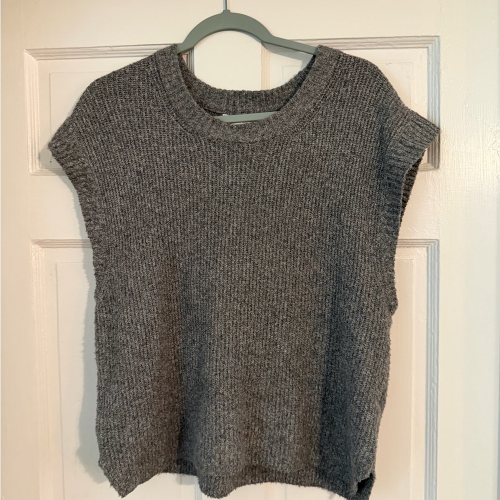 Gray Women's Crew Neck Sweater